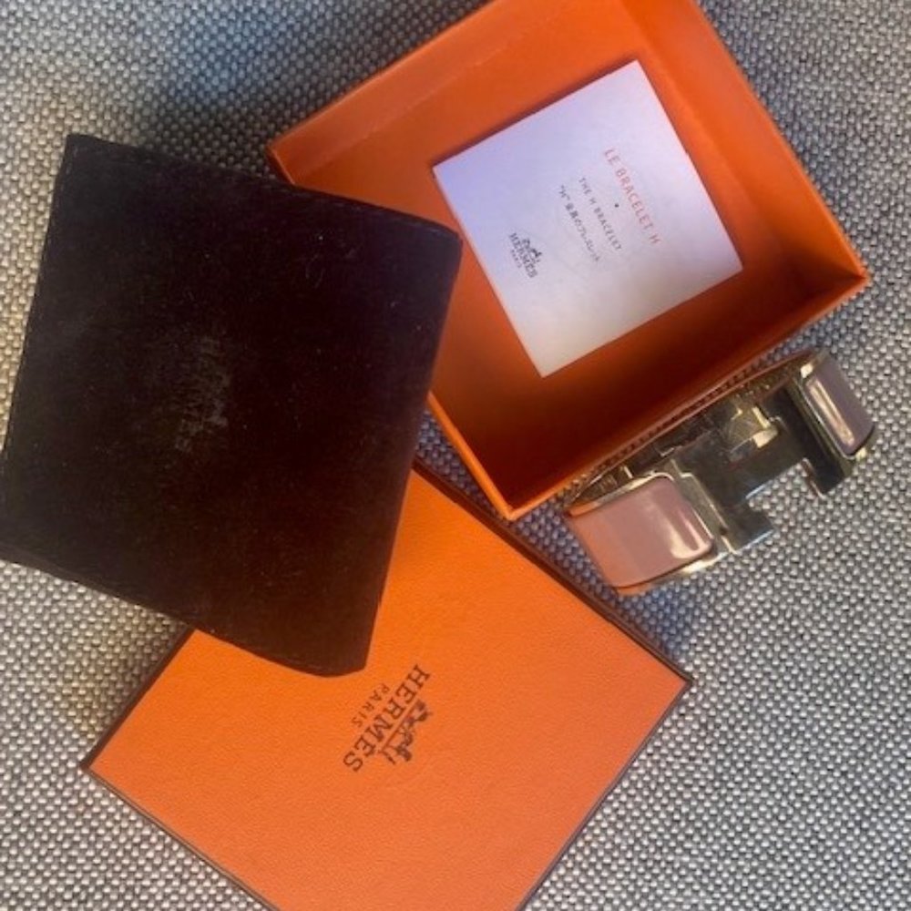 Hermes Clic Clac H Rose Azalee PM